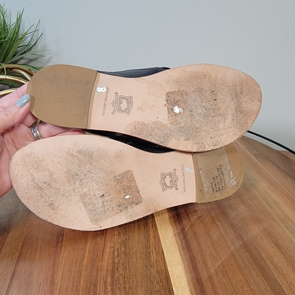 Trask Sandi Leopard Print Calf Hair Leather Size 8 - Picture 13 of 17